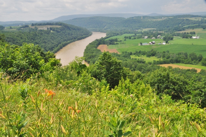 PA farmland and the Susquehanna River